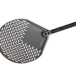 Perforirana okrugla lopata za pizzu, ručka od karbonskih vlakana Gi Metal